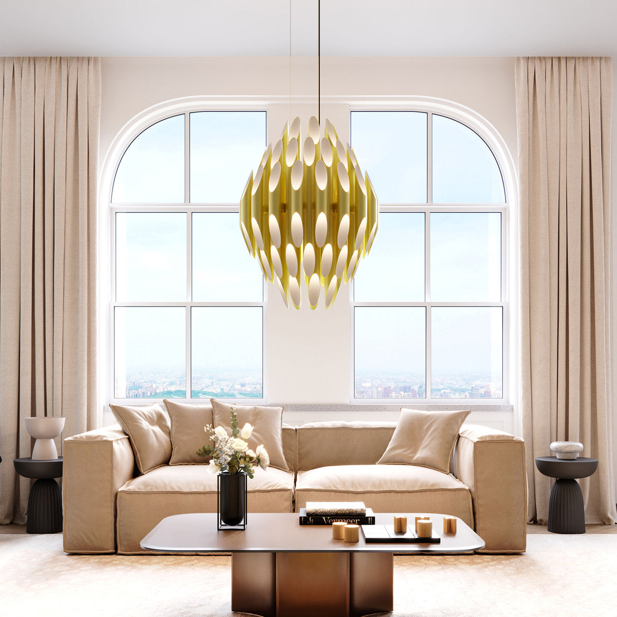 Chimes 90 - Light LED Chandelier