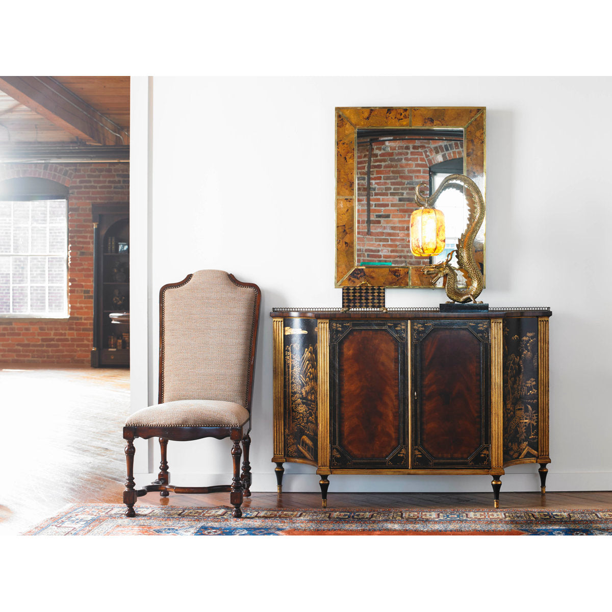 Chinoiserie 56'' W Solid Wood Sideboard