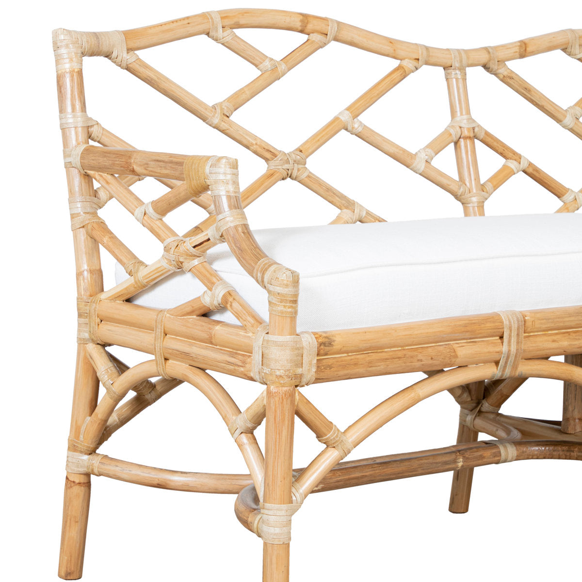 Chippendale Upholstered Bench