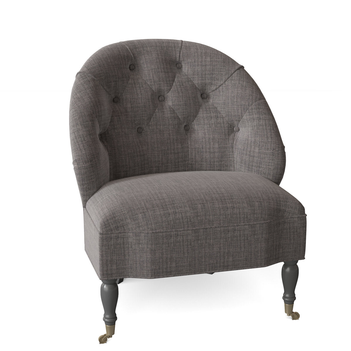 Chloe Slipper Chair Chair with Ottoman