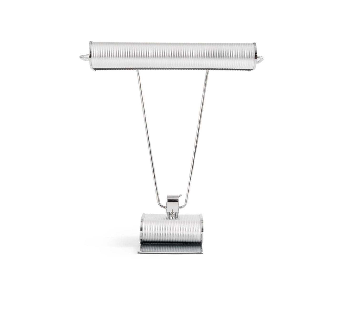 Chrome Coiled Wire Desk Lamp