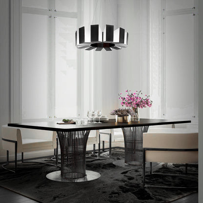 Chronos 12 - Light Unique / Statement Drum LED Chandelier