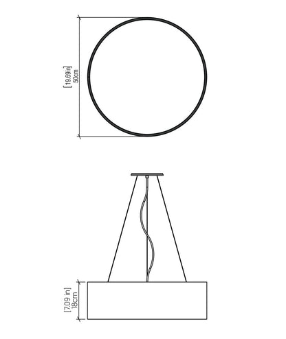 Cil铆ndrico 3 - Light Chandelier