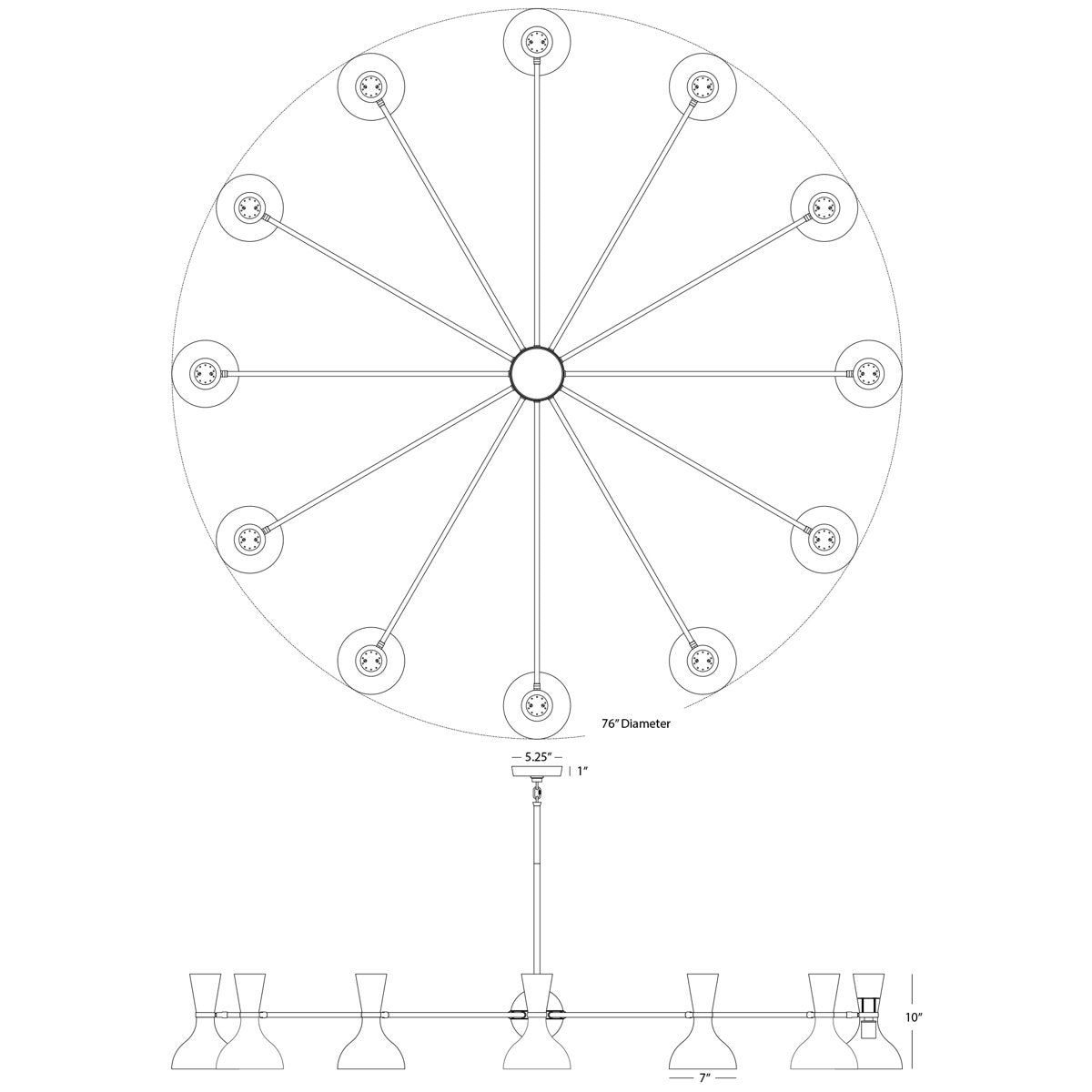 Clare 12 Light Chandelier