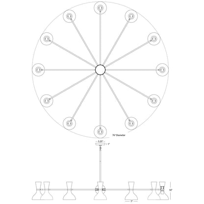 Clare 12 Light Chandelier