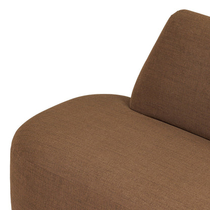 Clemence Dining Banquette L Shape 127"-Crypton Nomad Mushroom
