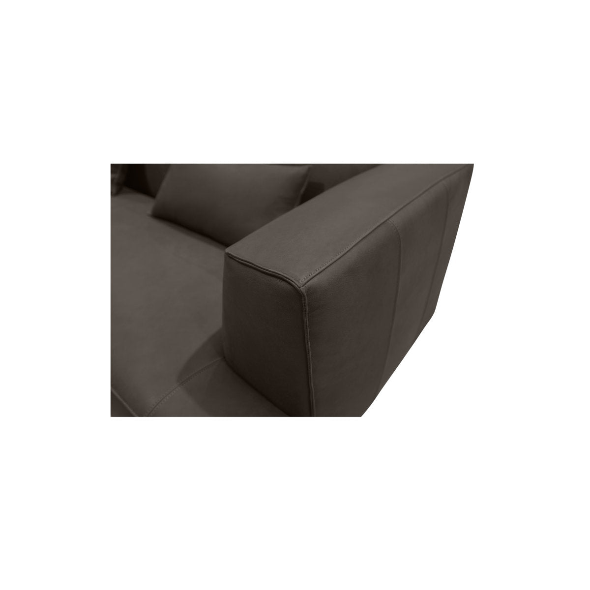 Clove L-Shaped Sectional Deep Brown