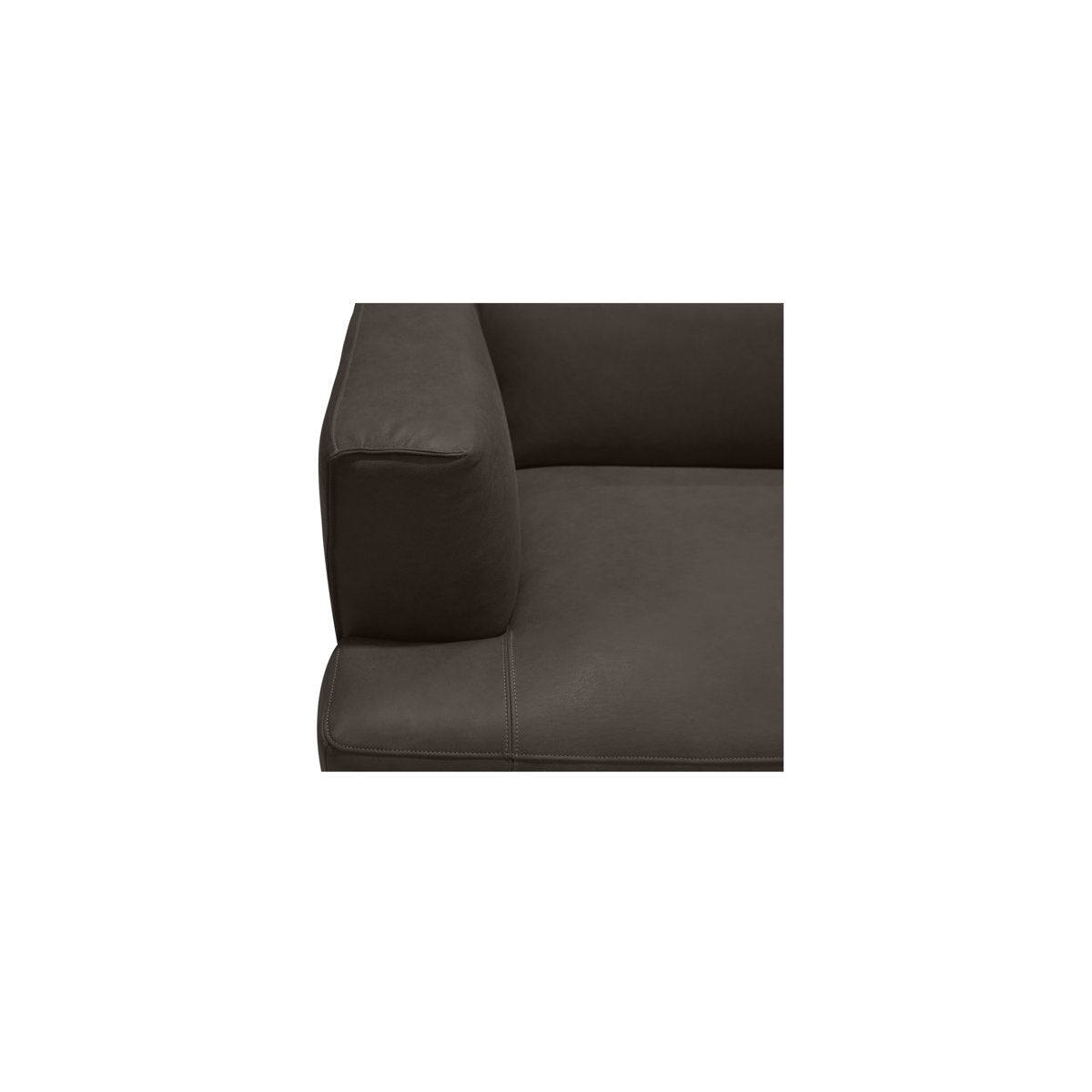 Clove L-Shaped Sectional Deep Brown
