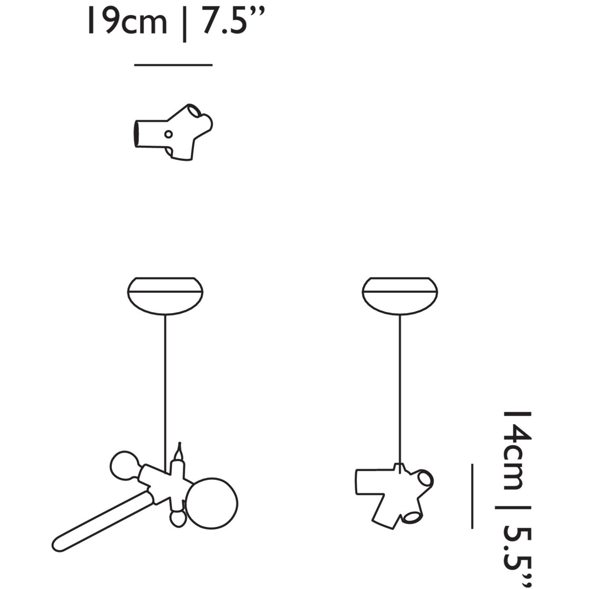Cluster 5 - Light Chandelier