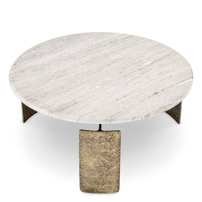 Coffee Table Bodega Antique Brass Finish