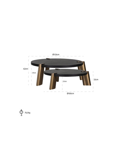 Coffee Table Nesting Coffee Table (Set of 2)