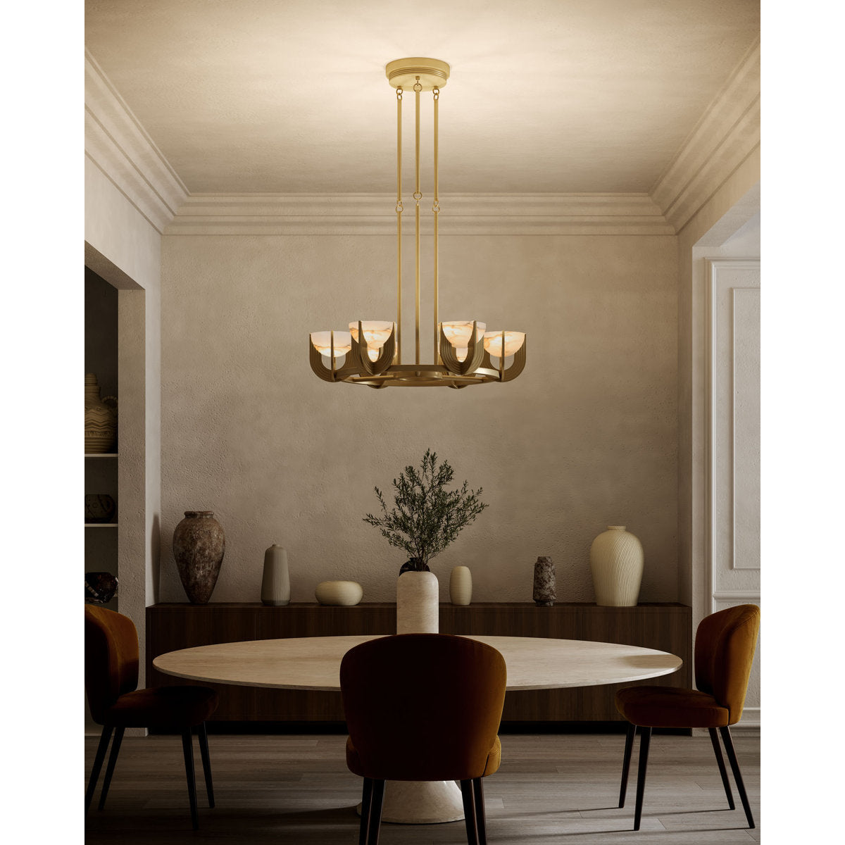 Colette Steel LED Chandelier by Elisa Carlucci