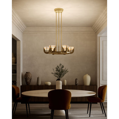 Colette Steel LED Chandelier by Elisa Carlucci