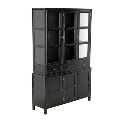 Colonial Solid Wood China Cabinet