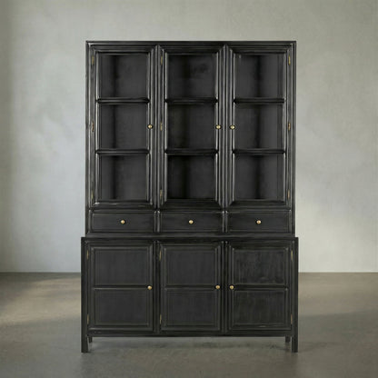 Colonial Solid Wood China Cabinet
