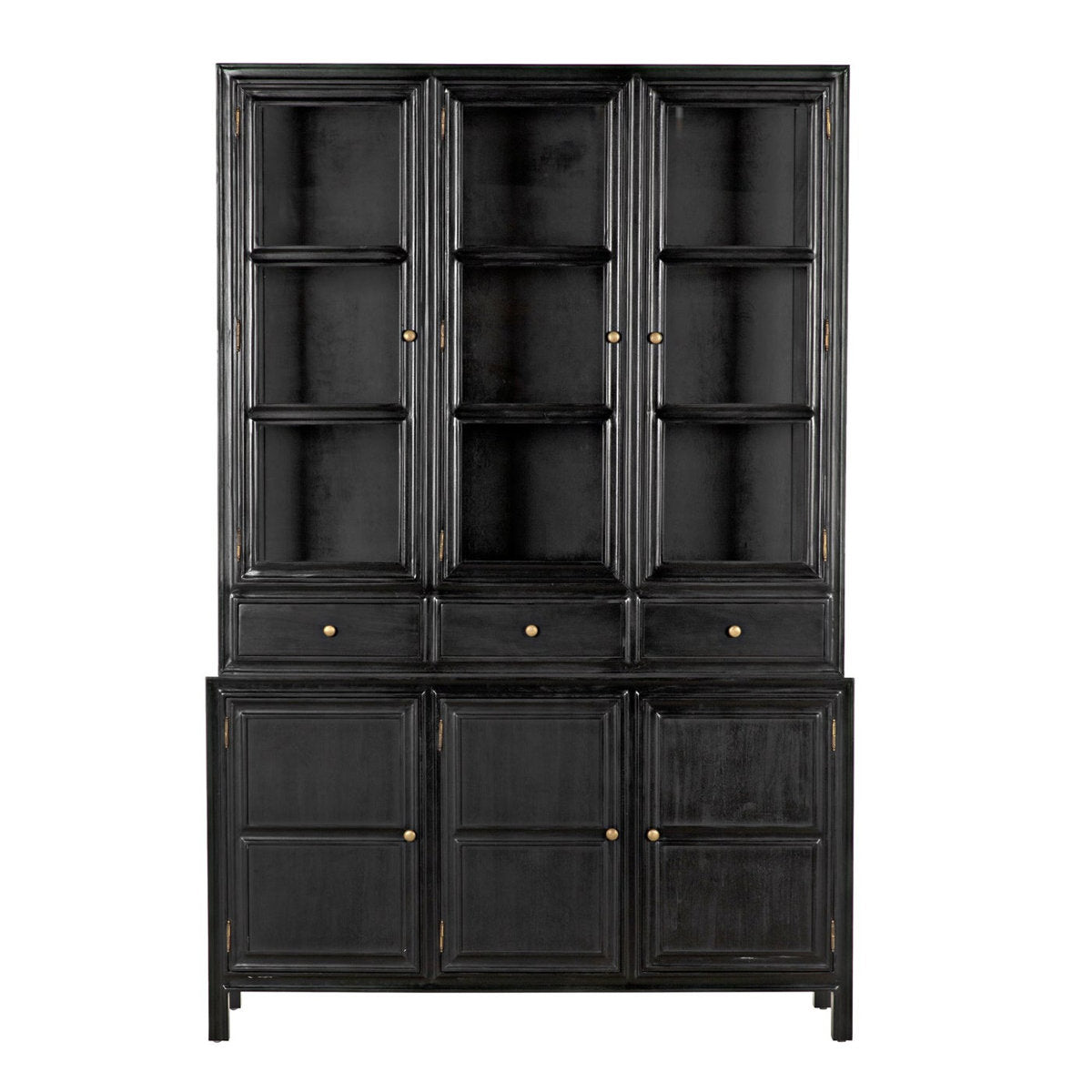 Colonial Solid Wood China Cabinet