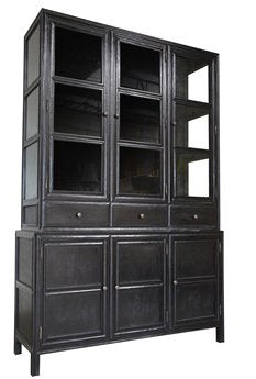 Colonial Solid Wood China Cabinet