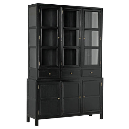 Colonial Solid Wood China Cabinet