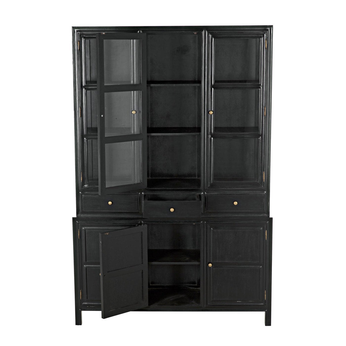 Colonial Solid Wood China Cabinet