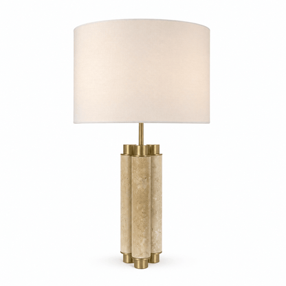 Colonnade Travertine Table Lamp