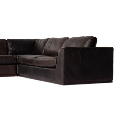 Colt 161" Wide Genuine Leather Left Hand Facing Sofa & Chaise
