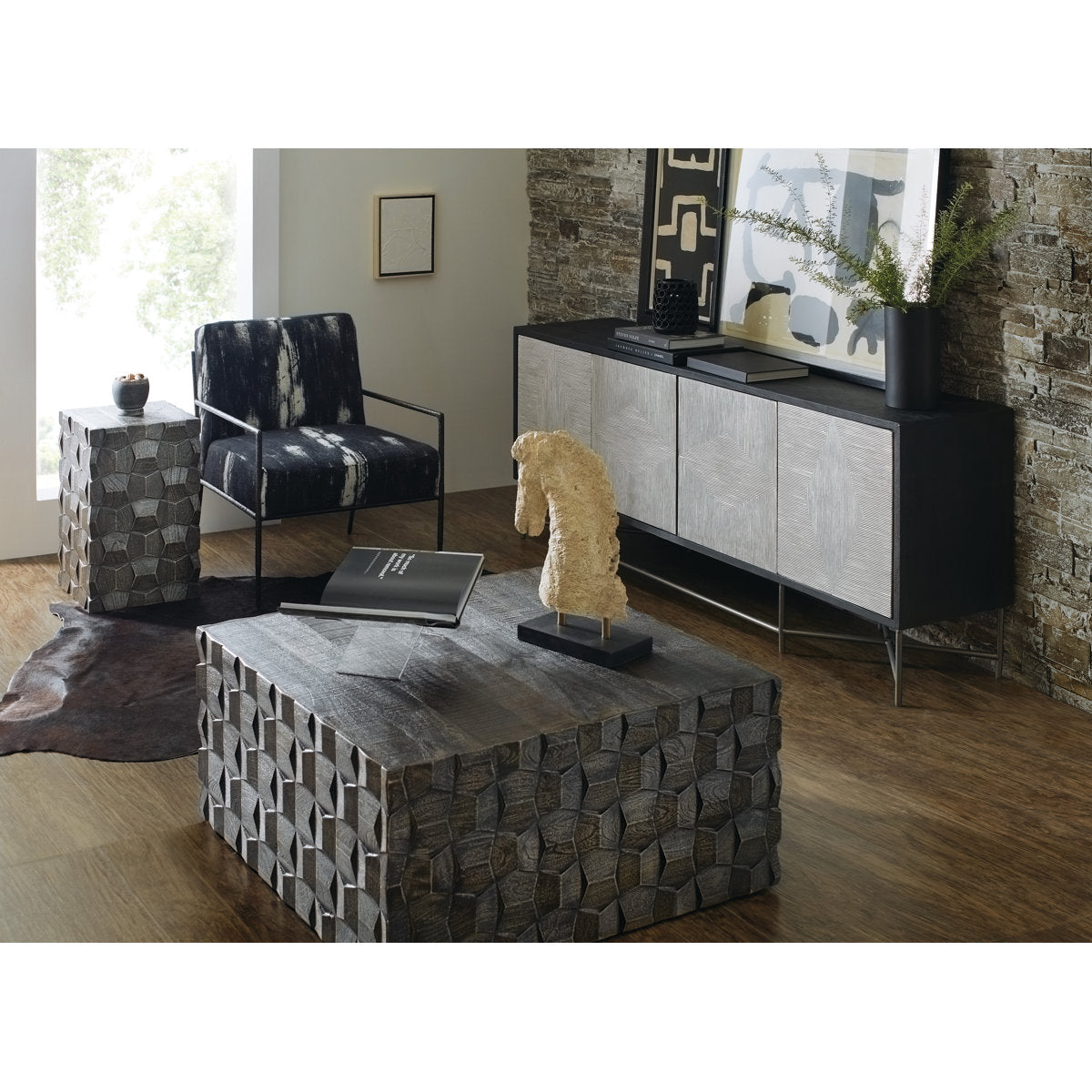 Commerce And Market Solid Wood Accent Cabinet