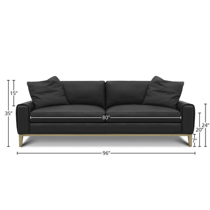 Como Leather Sofa