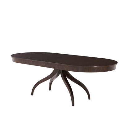 Composition Oval Solid Wood Dining Table