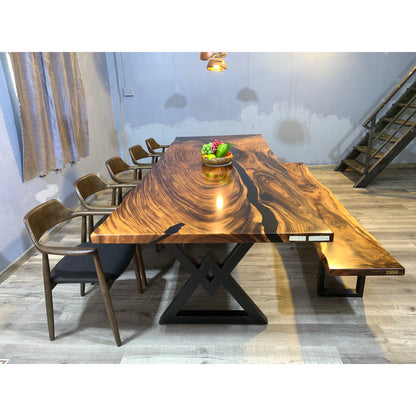 Congo Solid Wood Dining Table