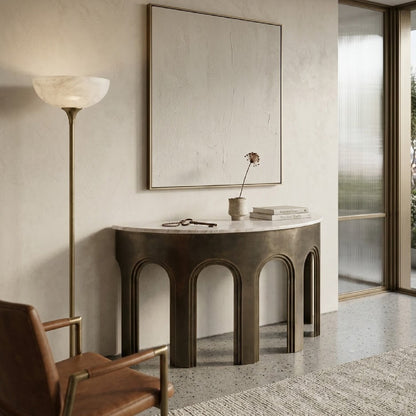 Console Table 55'' W Marble Console Table