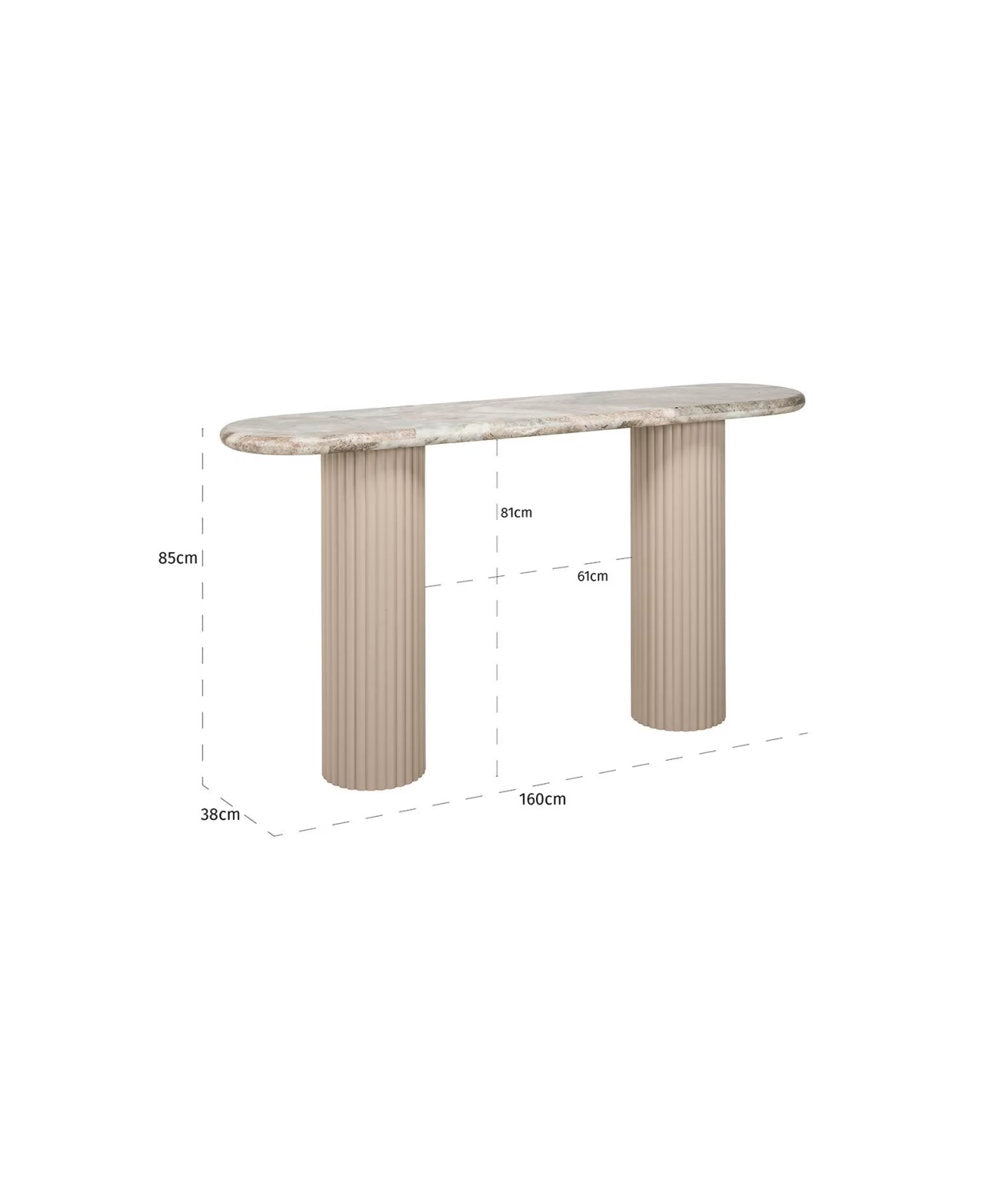 Console Table 63'' W Marble Console Table