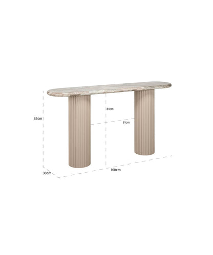 Console Table 63'' W Marble Console Table