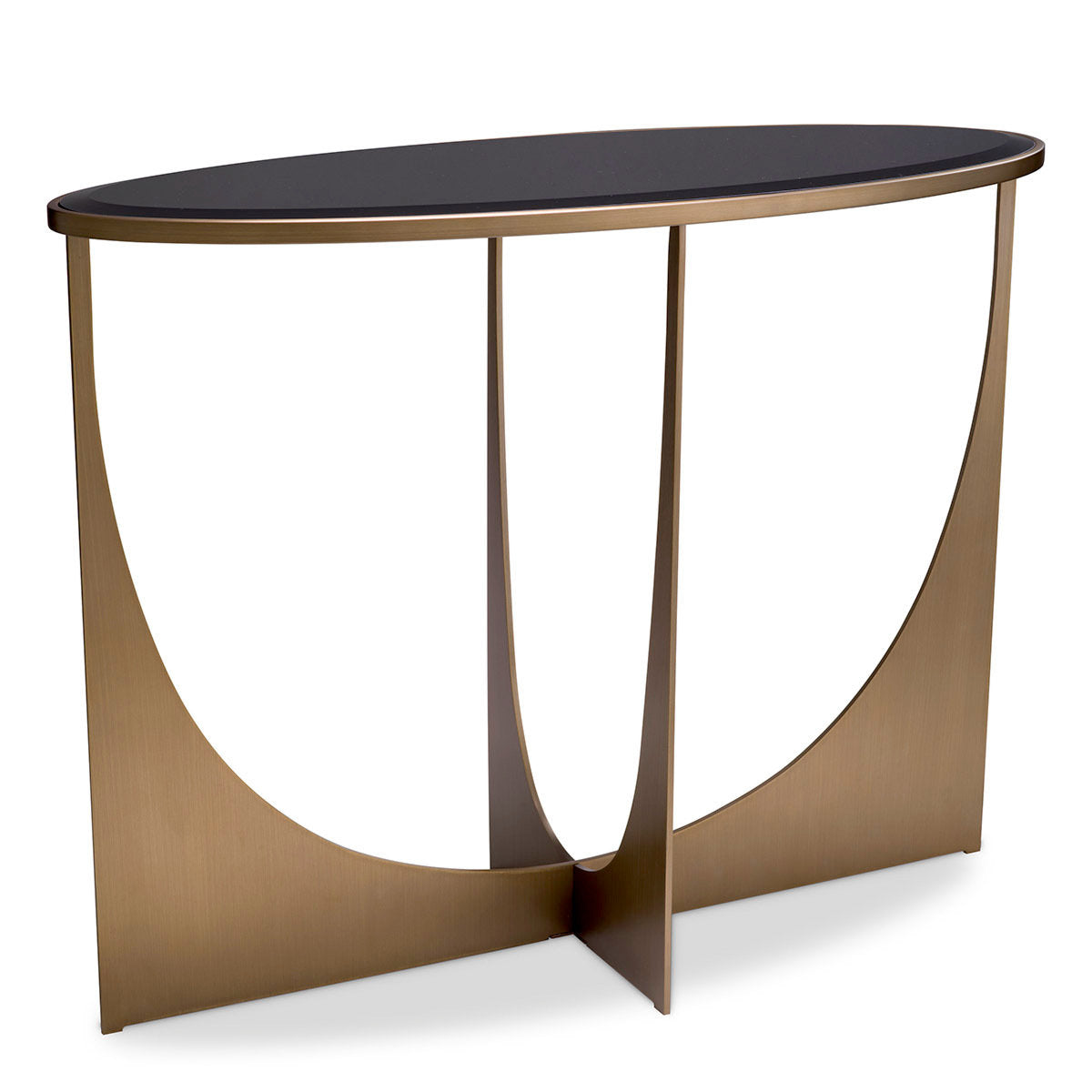 Console Table Elegance Brushed Brass Finish - Frame