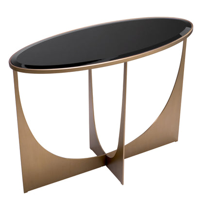 Console Table Elegance Brushed Brass Finish - Frame
