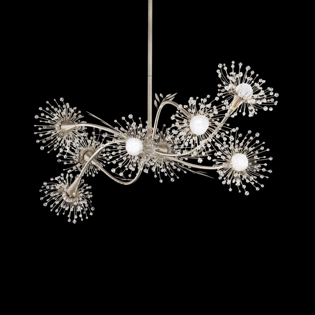Coquette 8 Light Crystal LED Linear Pendant