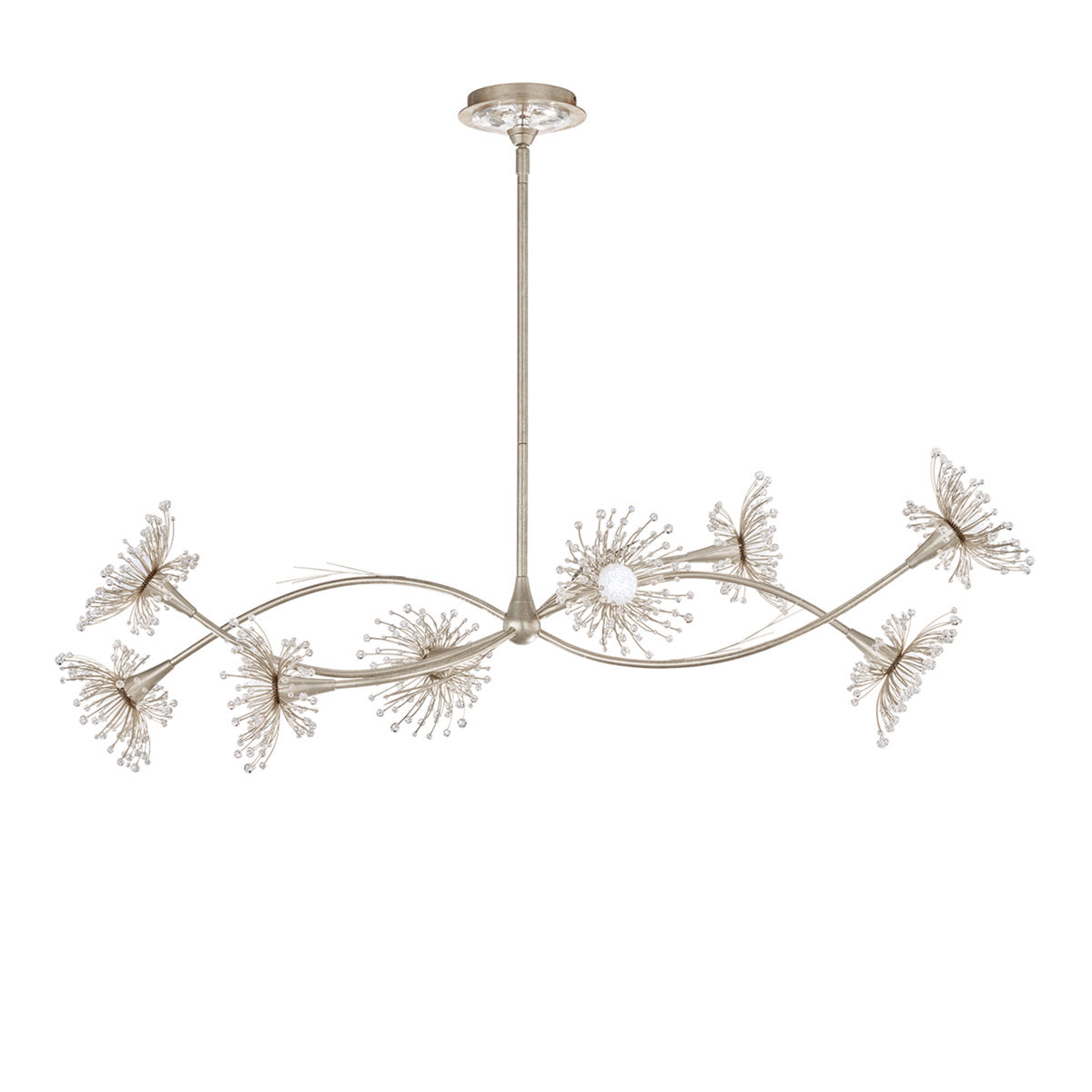 Coquette 8 Light Crystal LED Linear Pendant