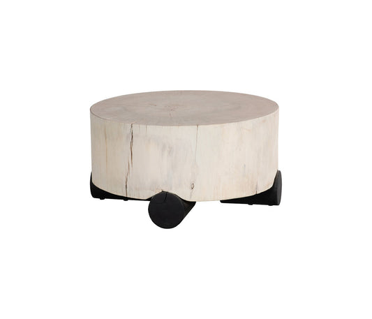 Core Coffee Table, Black Base, Bleached Top