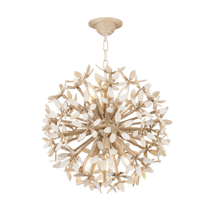 Corfu Chandelier in Ivory Coco