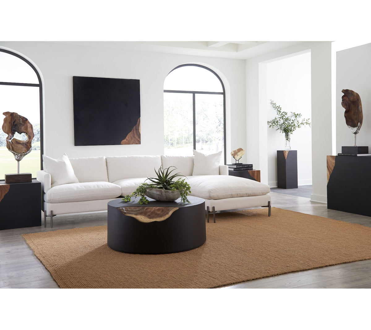 Cornered Solid Coffee Table