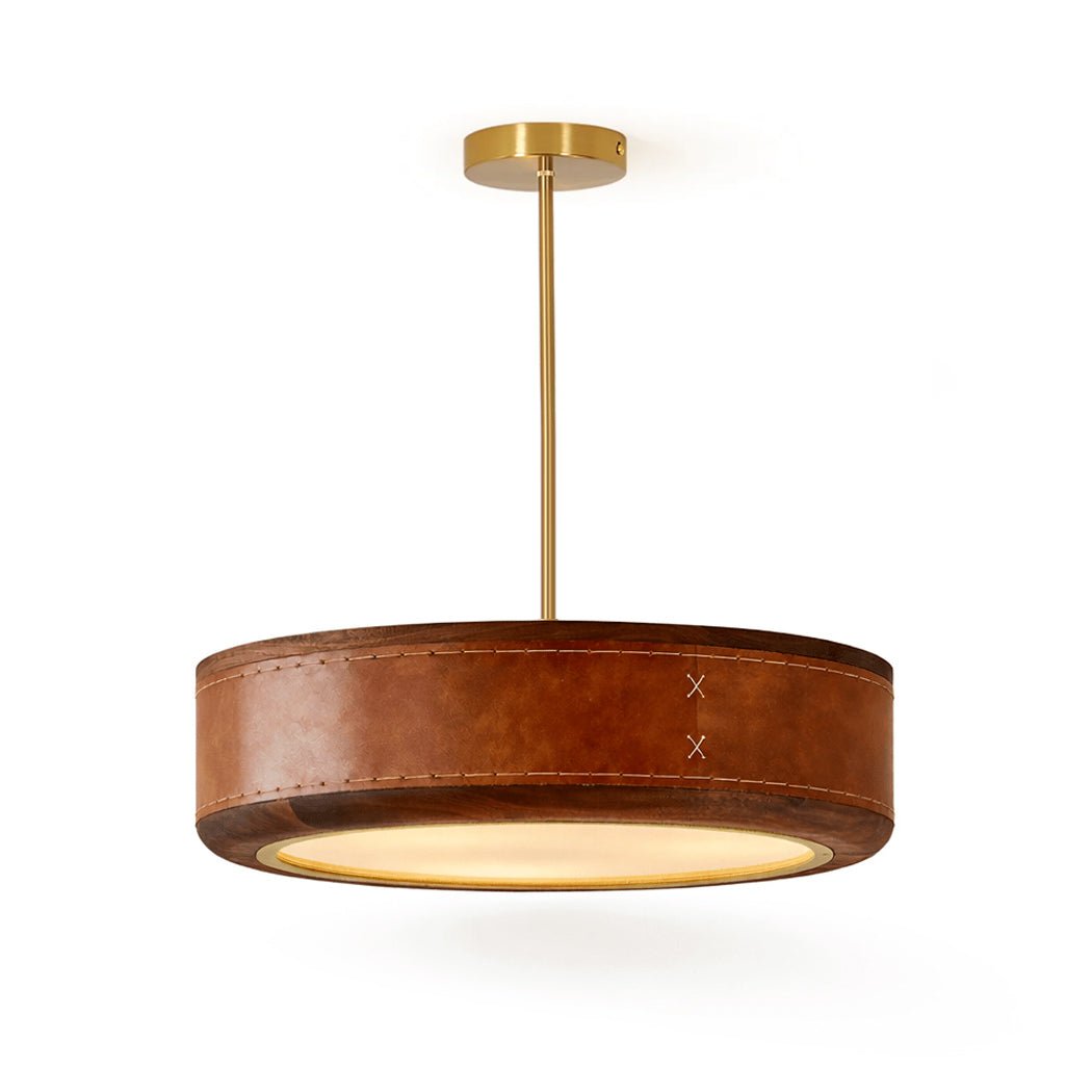 Crafted Leather Ceiling Light