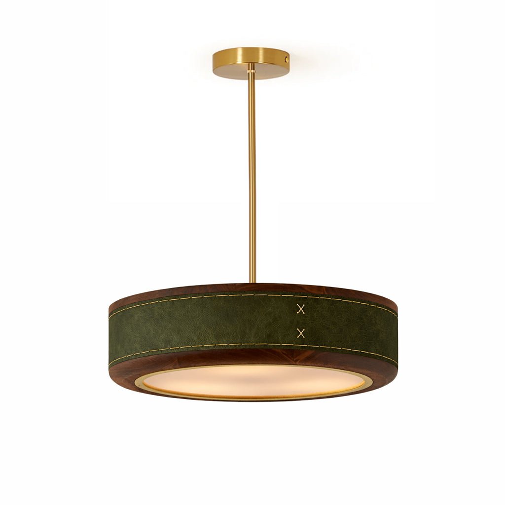 Crafted Leather Ceiling Light