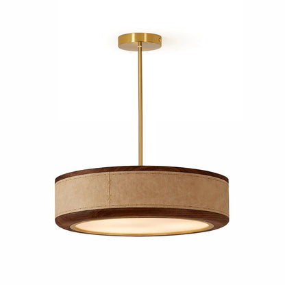 Crafted Leather Ceiling Light