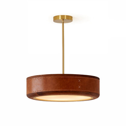 Crafted Leather Ceiling Light