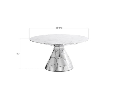 Crazy Cut Counter Height Pedestal Dining Table