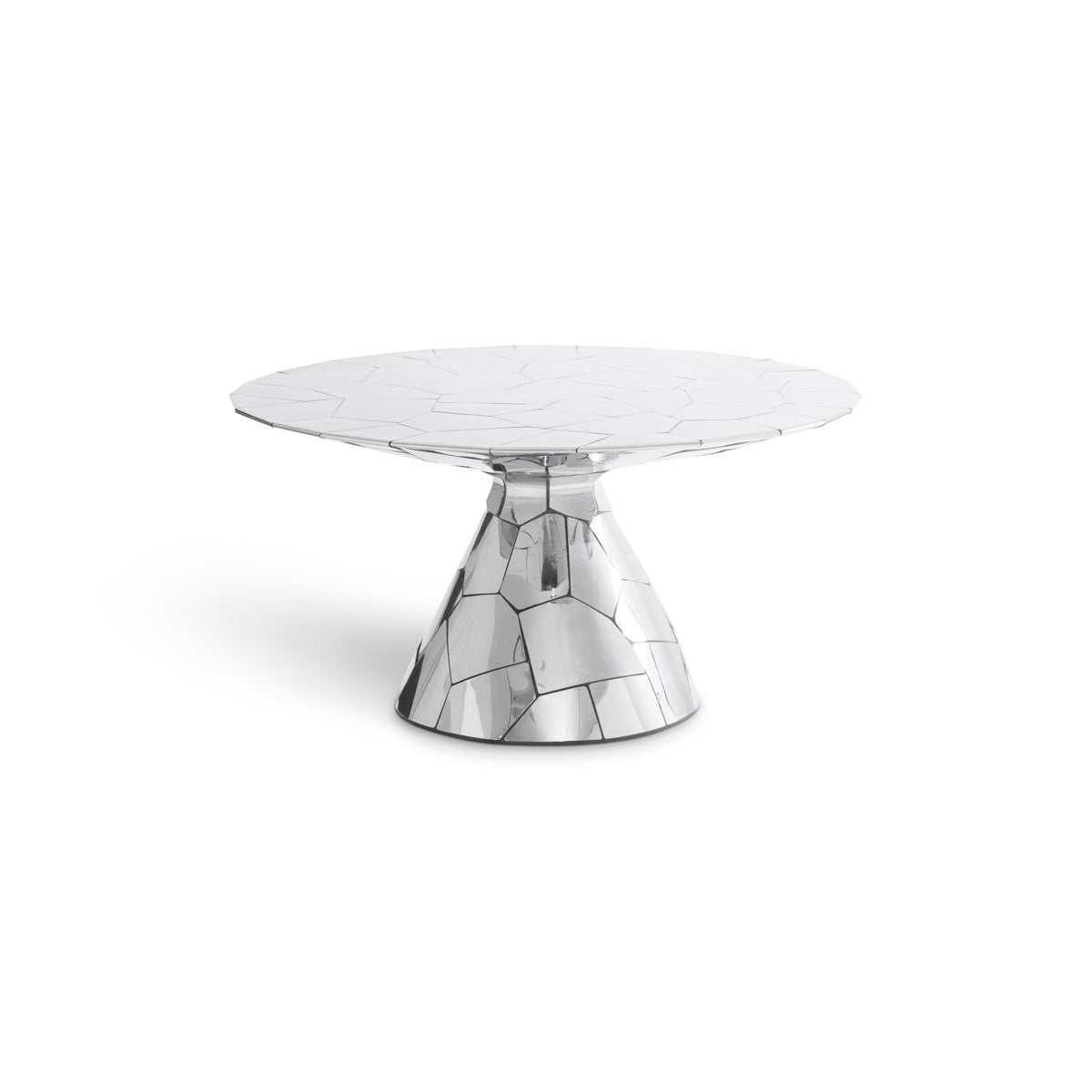 Crazy Cut Counter Height Pedestal Dining Table