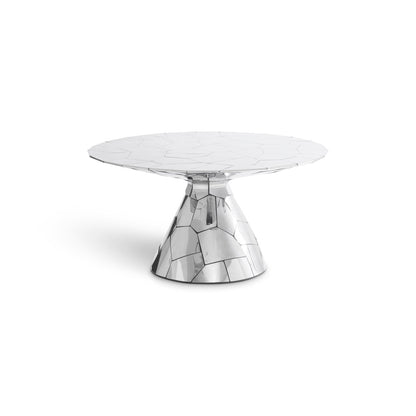 Crazy Cut Counter Height Pedestal Dining Table