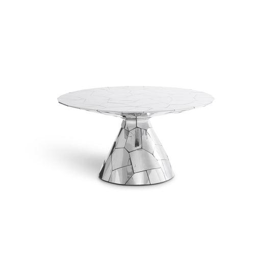Crazy Cut Counter Height Pedestal Dining Table