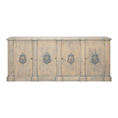 Crested 96'' W Solid Wood Sideboard