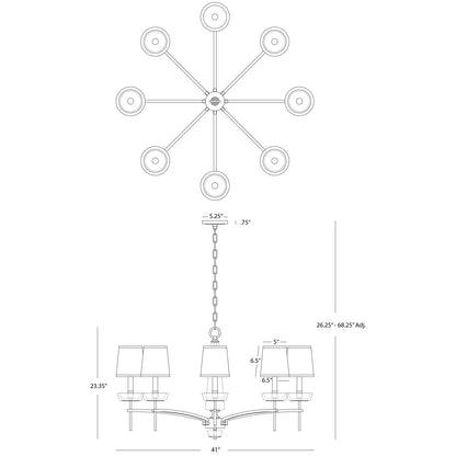 Cristallo 8 - Light Chandelier