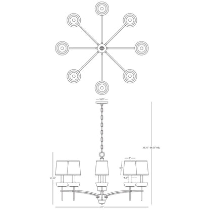 Cristallo 8 - Light Chandelier